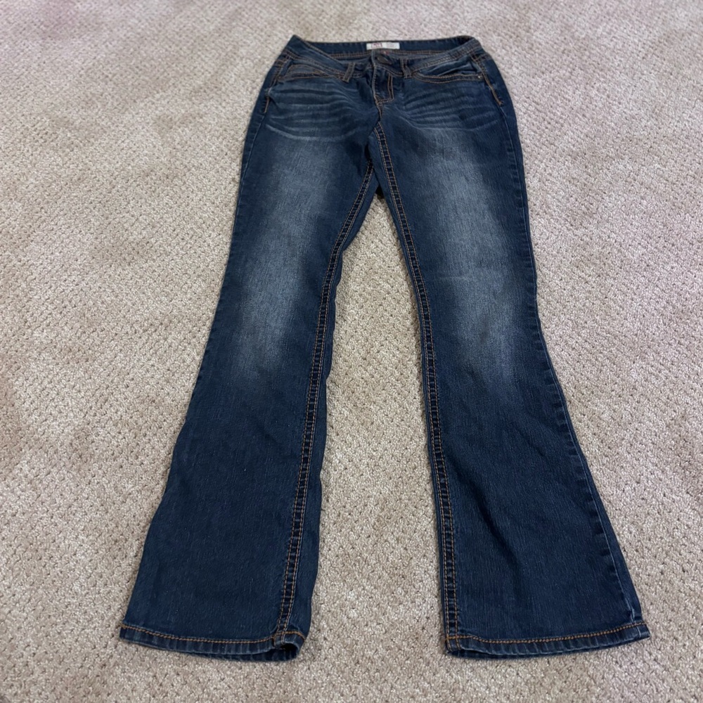 LEI embellished pockets Women's juniors Jean size 3 low rise